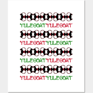 Yule Goat Christmas Pattern Posters and Art